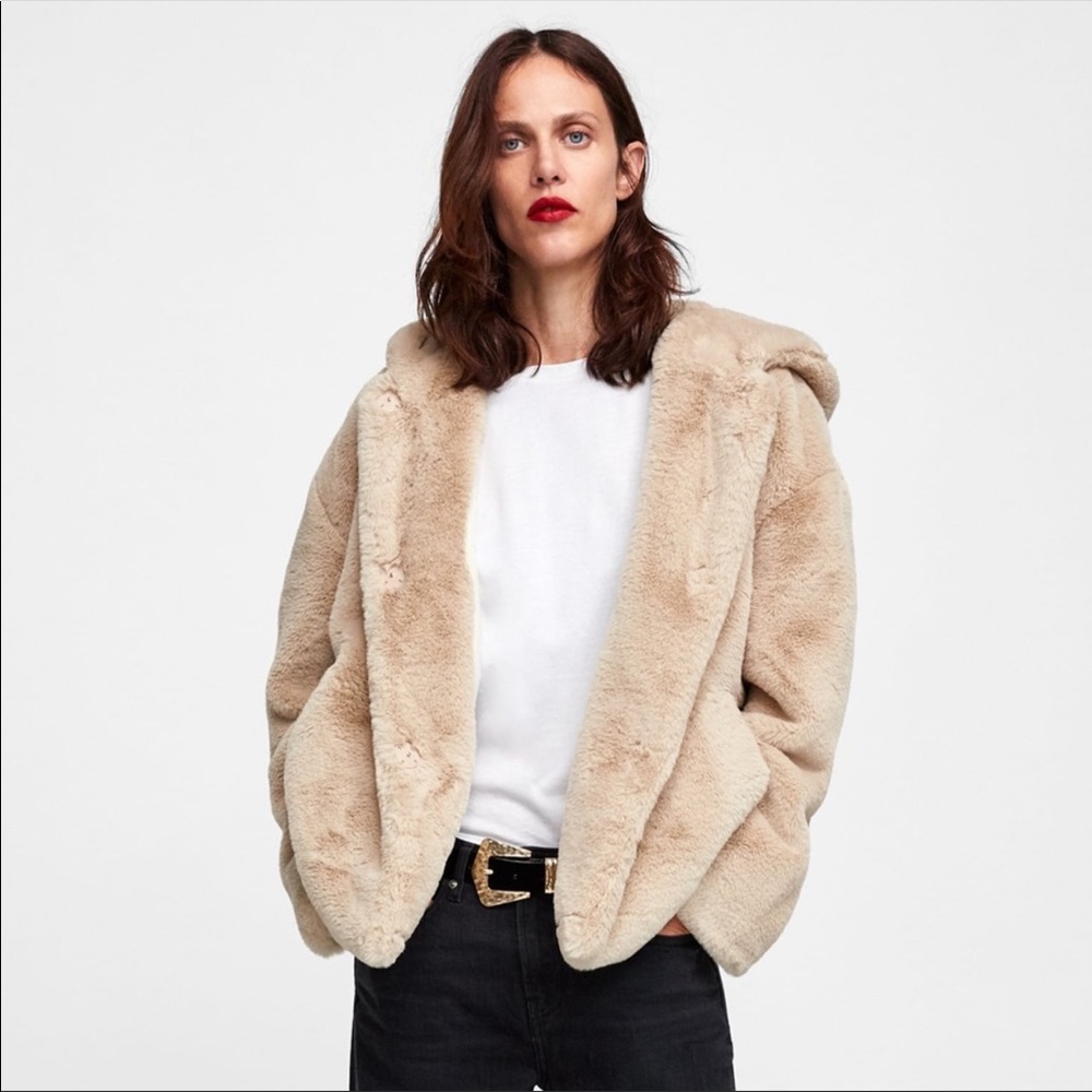 COPY - Zara Faux Fur Hooded Jacket